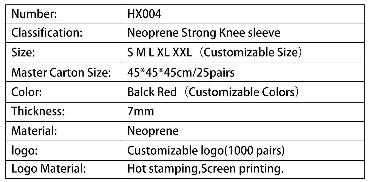 Neoprene Knee Sleeves For Weightlifting