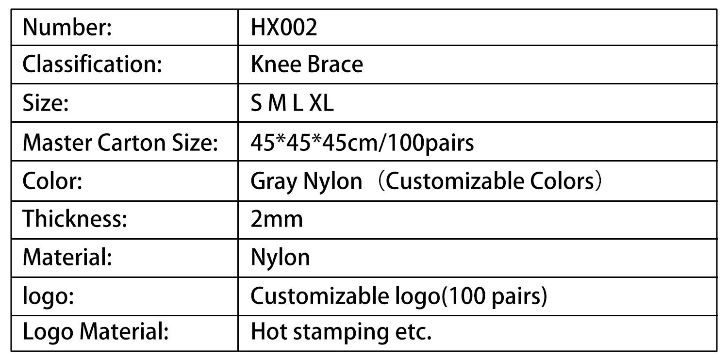 Grey Nylon Knee Brace