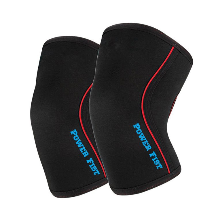 9mm Black Red Neoprene Knee Sleeve