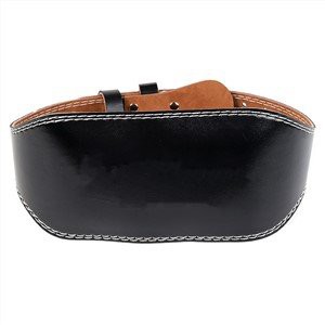 15cm PU Leather Black Gym Belt