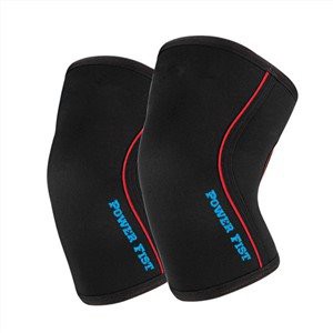 9mm Black Red Neoprene Knee Sleeve