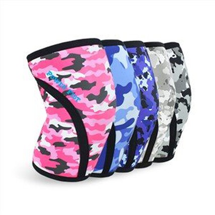 Camouflage 5mm Neoprene Weightlifting Knee Sleeve