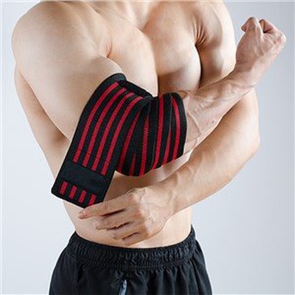 Red 4 Stripes Elbow Strap