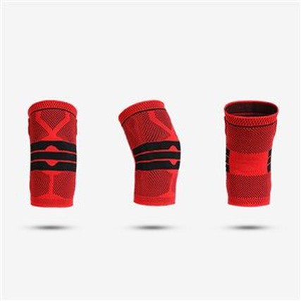 Red Balck 3D Silicone Knee Pad