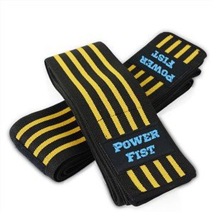 Yellow 4 Stripes Knee Strap